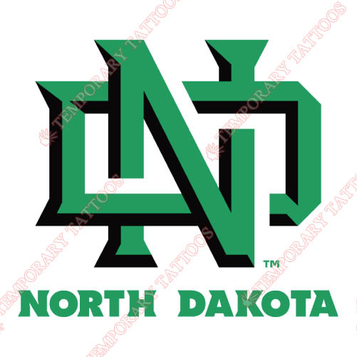 North Dakota Fighting Sioux Customize Temporary Tattoos Stickers NO.5588